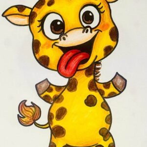 Fun Giraffe Doodle: Easy & Cute Drawing Session For Kids | Recorded Session