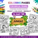 Jungle World Coloring Pages I 7 Printable Pages