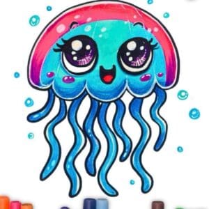 Cute Jellyfish Doodle | 45 Min | Pre - Recorded