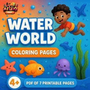 Water World Coloring Pages I 7 Printable Pages
