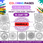 Mandala Theme Coloring Pages I 9 Printable Pages