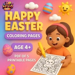 Easter Unicorn Coloring Pages I 5 Printable Pages