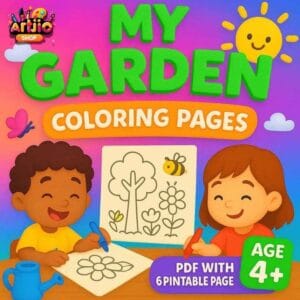 My Garden Coloring Pages I 6 Printable Pages