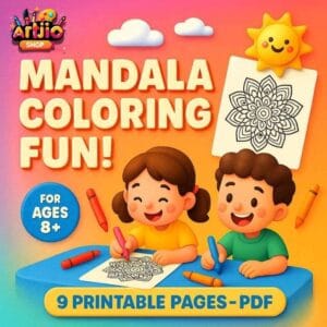 Mandala Theme Coloring Pages I 9 Printable Pages