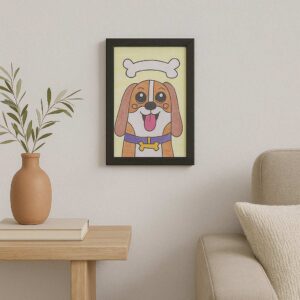 Paws & Smiles Painting | A4 Size Handmade Artwork to Brighten Up Your Child’s World
