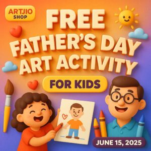 Free Father's Day LIVE Online Art Session For Kids