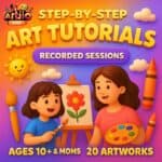 Step-By-Step Art Tutorials | Recorded Sessions | 10+ Years & Moms