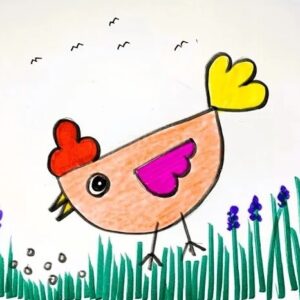 Hen Artwork | 45 Min | Pre-Recorded | In Hindi | 4-7 Years