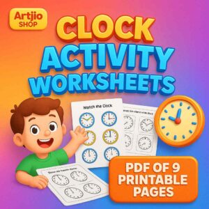 Learn To Tell Time – Clock Activity Worksheets | Pdf Of 9 Printable Pages
