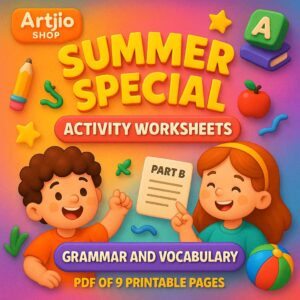 Summer Theme Worksheets Of Grammar & Vocabulary | Pdf Of 9 Printable Pages