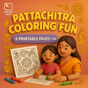 Pattachitra Coloring Pages | Pdf Of 6 Printable Pages