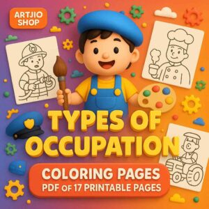 Types Of Occupation Coloring Pages | Pdf Of 17 Printable Pages