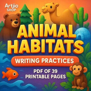 Animal Habitats Tracing Worksheets | Pdf Of 39 Printable Pages