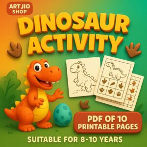 Dinosaur Activity Pages For Kids | Pdf Of 10 Printable Pages