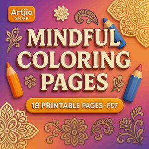 Mindful Coloring Pages | Pdf Of 18 Printable Pages