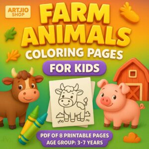 Farm Animal Coloring Pages | Pdf Of 8 Printable Pages