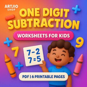 One-Digit Subtraction Worksheets For Kids | Pdf Of 6 Printable Pages