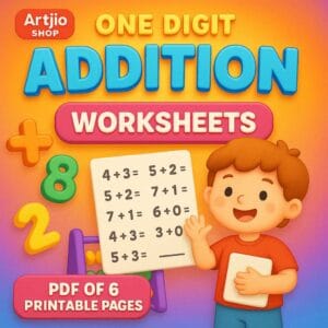 One-Digit Addition Worksheets For Kids | Pdf Of 6 Printable Pages