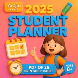 2025 Student Planner – Organize, Achieve & Succeed! | Pdf Of 26 Printable Pages