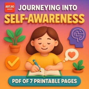 Journeying Into Self-Awareness Activity Pages | Pdf Of 7 Printable Pages