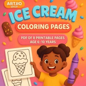 Ice Cream Mindfulness Colouring Pages For Kids | Pdf Of 8 Printable Pages