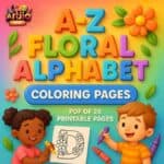 Alphabet Coloring Pages With Floral Designs | Pdf Of 26 Printable Pages