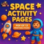 Space Theme Activity Pages For Kids | Pdf Of 13 Printable Pages