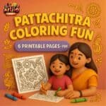 Pattachitra Coloring Pages | Pdf Of 6 Printable Pages