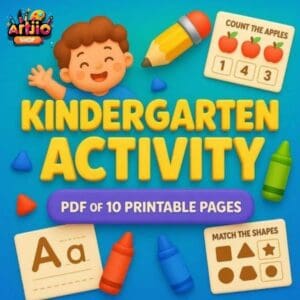 Kindergarten Activity Worksheets For Kids | Pdf Of 10 Printable Pages