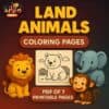 Little Artists Safari – Land Animal Coloring Pages | Pdf Of 7 Printable Pages