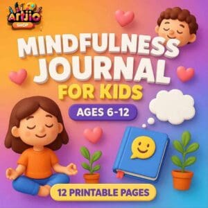 Mindfulness Journal For Kids | Pdf Of 12 Printable Pages