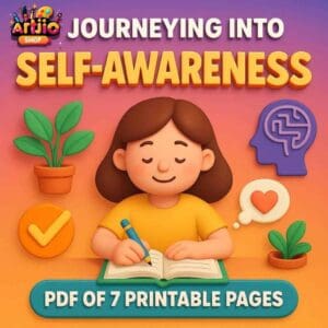 Journeying Into Self-Awareness Activity Pages | Pdf Of 7 Printable Pages