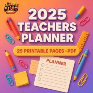 Teacher Planner 2025 – Organize Your Academic Year With Confidence! | Pdf Of 25 Printable Pages
