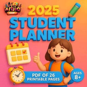 2025 Student Planner – Organize, Achieve & Succeed! | Pdf Of 26 Printable Pages