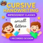 Cursive Writing Made Easy – Small Letters | Handwriting Improvement Class | 1 Recorded Session