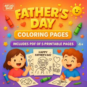 Fathers Day Coloring Pages I 5 Printable Pages
