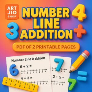 Number Line Addition Worksheets For Kids | Pdf Of 2 Printable Pages