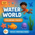 Water World Coloring Pages I 7 Printable Pages