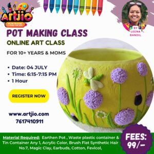 Live Pot Making Workshop For 10+ Years & Moms | 4th July | 6:15-7:15 PM
