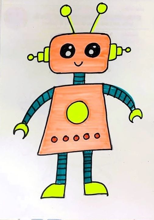 Robot Artwork | 45 Min | Pre-Recorded | In Hindi | 4-7 Years