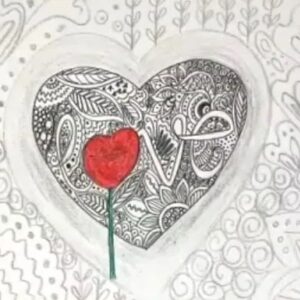 Doodle Heart Artwork | 1 Hr | Pre-Recorded | 10+ Years & Moms