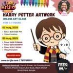 Harry Potter Artwork Live Workshop For 4-7 Years | 2 Aug | 5 Aug
