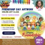 Friendship Day Artwork Live Workshop For 10+ Years & Moms | 2 Day Session | 28 & 30 July | 30 July & 01 Aug