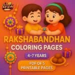 Rakshabandhan Coloring Pages For Kids | PDF Of 5 Printable Pages