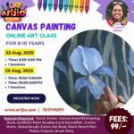 Canvas Painting Live Workshop For Kids 8-10 Years | 1 Day Session | 22 Aug | 25 Aug