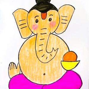 Cute Ganesha Artwork | 45 Min | Pre-Recorded | In Hindi | 4-7 Years