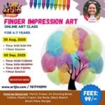 Finger Impression Artwork Live Workshop For 4-7 Years | 1 Day Session | 30 Aug | 2 Sep