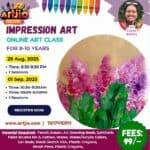 Impression Art Live Workshop For 8-10 Years | 1 Day Session | 29 Aug | 01 Sep