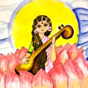 Basant Panchami Special– Goddess Saraswati Artwork | 2 Hr | Pre-Recorded | 10+ Years & Moms