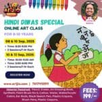 Hindi Diwas Special Artwork Live Workshop For 8-10 Years| 2 Day Session | 8 & 10 Sep | 10 & 12 Sep